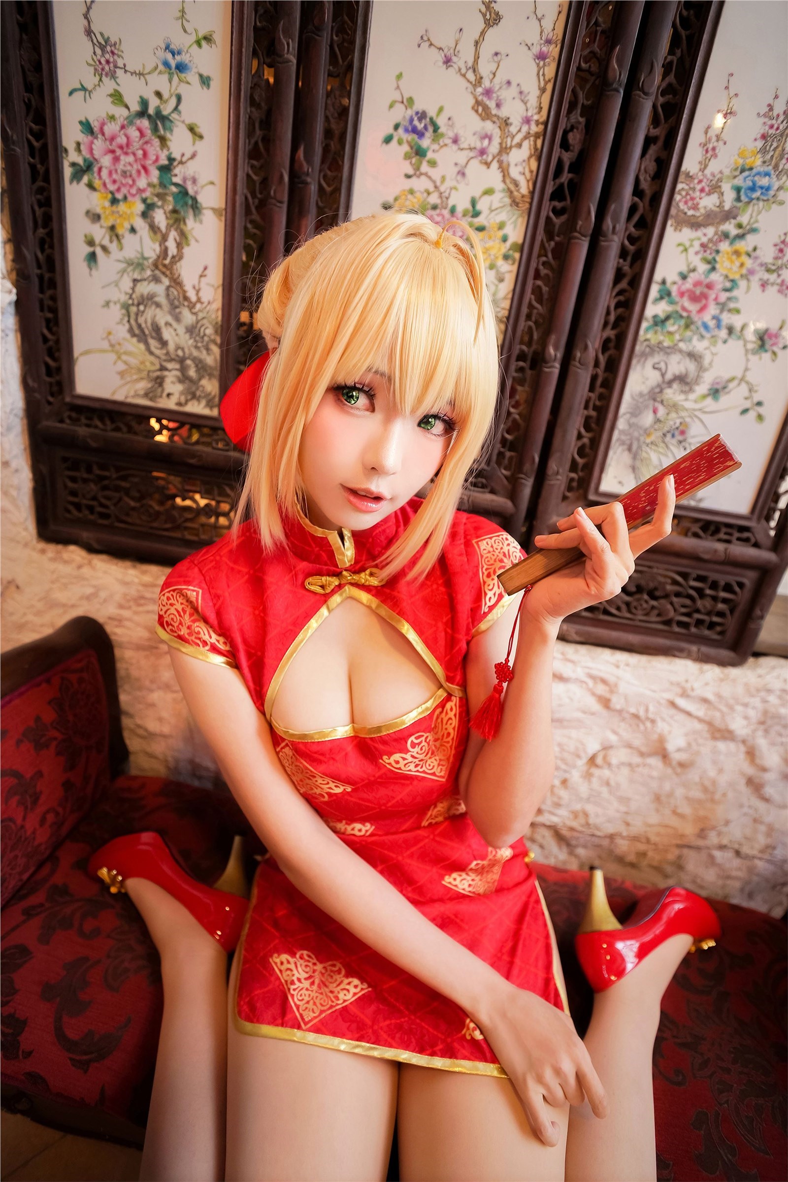 ElyEE sub - NO.061 saber red cheongsam(2)